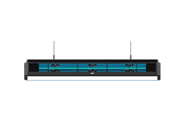 Hybrid LED/UVC Sterilizing Light with Air-flow Management System